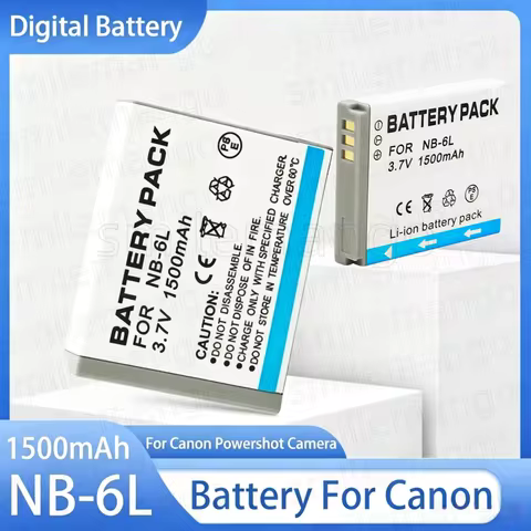 NB-6L NB-6LH Battery 1500mAh Li-ion Rechargeable Battery For Canon Powershot SX700 S120 S110 SX170 I