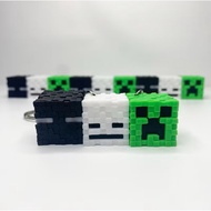 GANTUNGAN Minecraft 3DX Head Keychain – Creeper, Skeleton & Enderman