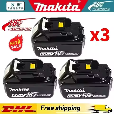 Makita 6Ah 18V Battery BL1840 BL1830B BL1850B BL1850 BL1860 BL1815 Replacement Lithium Battery