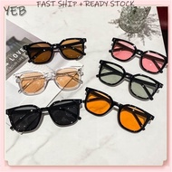 Korean Trendy Yellow-Green Sunglasses For Men Trendy Ins Internet Celebrity Hip-Hop Colorful Sunglas