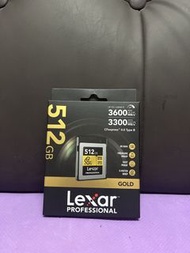 Lexar Professional Gold Cfexpress 4.0 Type B 記憶卡 512 512GB R:3600 W:3300
