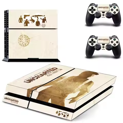 Uncharted 4 PS4 Stickers Play station 4 Skin PS 4 Sticker Decal Cover For PlayStation 4 PS4 Console 
