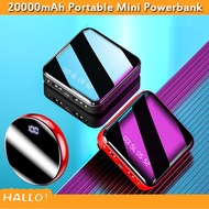 10000/20000mAh Powerbank Portable Mini Power Bank Mirror Screen Digital Disply Powerbank