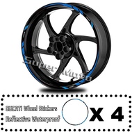 Motorcycle Reflective Wheel Sticker Rim Decal Hub Stripe Tape Waterproof Accessories For DUCATI 939