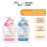 BZU BZU Little Lady Bundle - Silky Soft Kids Shampoo (600ml) + Happy Kids Body Wash (600ml)