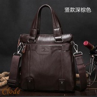 Factory Direct supply kangaroo male bag cross section portable business leather briefcase men's shou