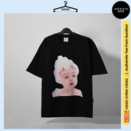 [GENUINE] ADLV Baby Face Bubble Black T-Shirt - ADLV Foam Baby T-Shirt