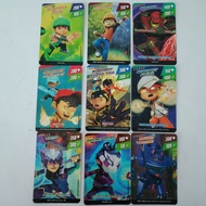 PEK ADIWIRA KAD ISTIMEWA LOOSE SET 9PCS PEK ADIWIRA KAD ISTIMEWA SPECIAL CARD BOBOIBOY MONSTA GALAXY