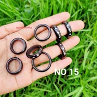 MATA Black 3-eye ring size 15 kokka kaukah