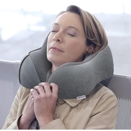 Travel pillow, travel neck pillow, memory foam travel pillow, comfortable pillow cushion for airplanes, trains