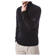 C P Company Autumn Winter Casual Solid Color Turtleneck Sweater