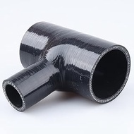 ID 2" (51mm), Spout ID 1" (25mm), T-Piece 3 Way BOV Coupler,Full Length 3.9"(100mm)，Branch Length 1.