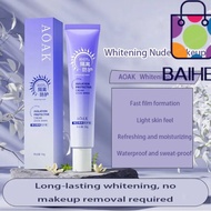 BAIHEE Isolation Protection Cream, Concealer Moisturizing Sun Protection Cream, Natural Invisible Po