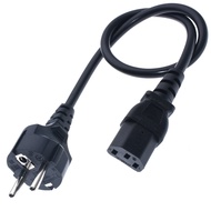 CEE7/7 European Straight Schuko to IEC C13 Power Cords, 10A/16A, 250V, H05VV-F 0.75mm Cable ,Short S