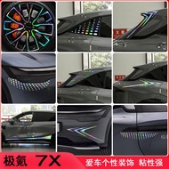 Suitable for ZEEKR 7X Body Decoration Unique Sticker Zeekr 7x Body Sticker zeekr 7x 20 inches Wheel 
