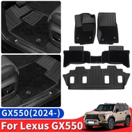 For Lexus GX550 GX550h 2024 2025 Special car Floor Mats Trunk Mats gx 550 Interior upgraded Accessor