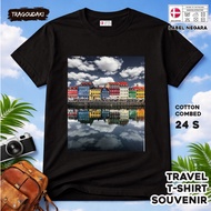 DENMARK Souvenir T-SHIRT DENMARK 3TAG made of 24s combed cotton