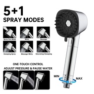 Magnetic Shower Set American Concealed Pressurized Massage Shower 5+1 Function Shower Head