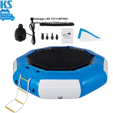 6.5ft 10ft 13ft Giant Big Inflatable Water Trampoline Floating for Children Adult Swim Platform Infl