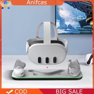 VR Headset & Controllers Charging Stand for Meta Quest 3S/Quest 3 VR Accessories