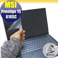 【Ezstick】MSI Prestige 15 A10SC 靜電式筆電LCD液晶螢幕貼 (可選鏡面或霧面)