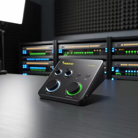 MAONO PS22 Lite USB Audio Interface for PC XLR Input 24-bit/192kHz Routing Software Loopback ASIO fo