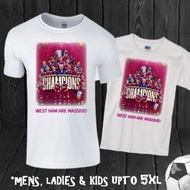 West Ham Europa Confrence League Winners Tshirt Football Memorabilia cotton