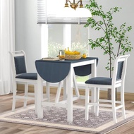 Farmhouse 3-Piece Counter Height Dining Table Set  Half-Round Dro　並行輸入