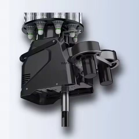 PB 6001 Pro Battery Powered Badminton Launcher 180 Capacity Lithium Battery 4 6 Hours 60W Power Dura