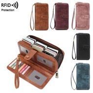 new model anti-fraud Madam wallet Hollow out style Qin Card Bag Europe and America retro large capac