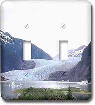 3dRose lsp_65201_2 Mendenhall Glacier Alaska Photography Double Toggle Switch
