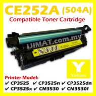 YELLOW CE250A CE251A CE252A CE253A CompatibleToner HP 504A Laserjet CP3525 CP3525N CP3525dn CP3525X 