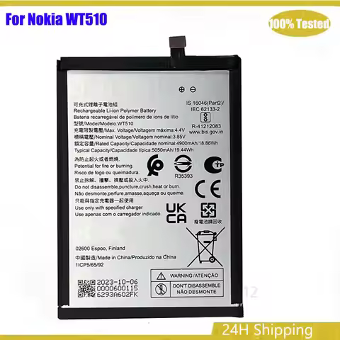 New Battery 5050mAh WT510 Battery For Nokia WT510 Mobile Phone Batteries +Tools