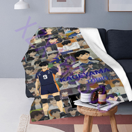 xzx180305  Custom Anime Volleyball Junior Blankets For Beds Sofa Cover Japanese Cartoon Flannel Blanket Home Bed Cover Bedspread 01