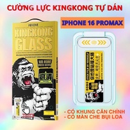Kính cường lực KINGKONG WTP-034 Iphone 16 trong có khung tự dán (hàng chính hãng)