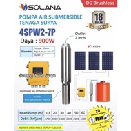 Terlaris Paket Submersible Pump Pompa Celup Tenaga Surya Solana 900Watt + Controller + 3Pcs Panel Su