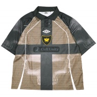 Umbro x SLAM JAM 25AW 特別版 Cult Unity 格紋 Polo 衫 UBMW0401FA250 L 米色/黑色 短袖比賽服上衣 [二手] [umbro × SLAM JAM]