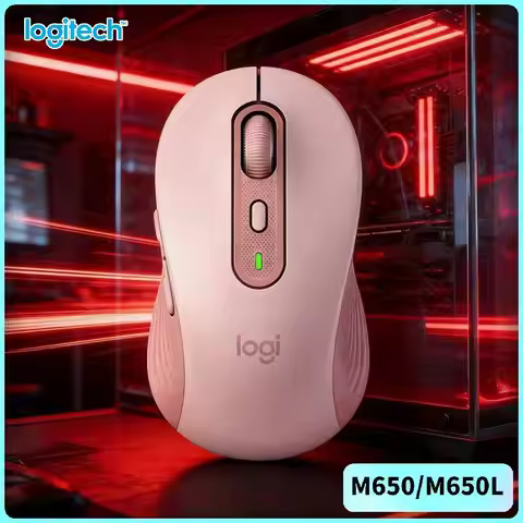 Logitech M650 Ergonomic Silent Mouse, Dual Connectivity, Smooth Scrolling for Efficient Workflow M75