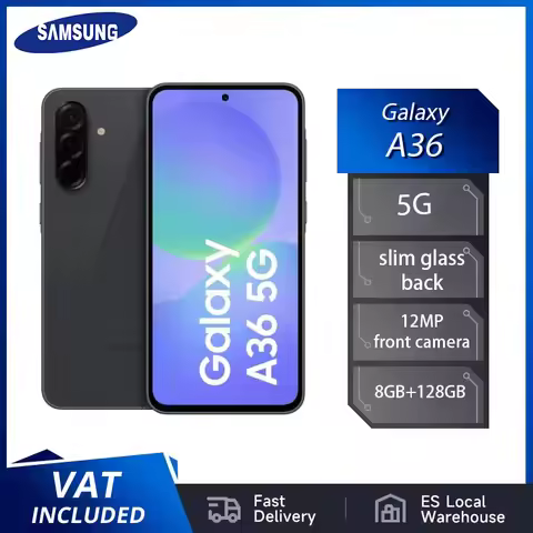 Samsung galaxy a36 5g - 8gb + 128gb 50mp camera 6.7" screen samsung wallet slim glass back 5000mah b