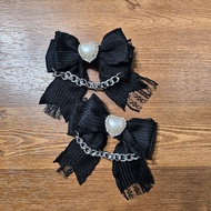 地雷系黑色鞋夾 punk