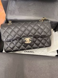 Chanel Classic Flap small CF23黑金/brand new/2024年4月香港單/不議價
