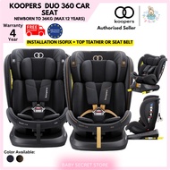 Koopers Duo Convertible 360 Spin ISOFIX / Seat Belt Baby Car Seat R44 0-12Y