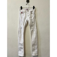 [Children]cps White Long Jeans Size 12 Years Old Waist 26