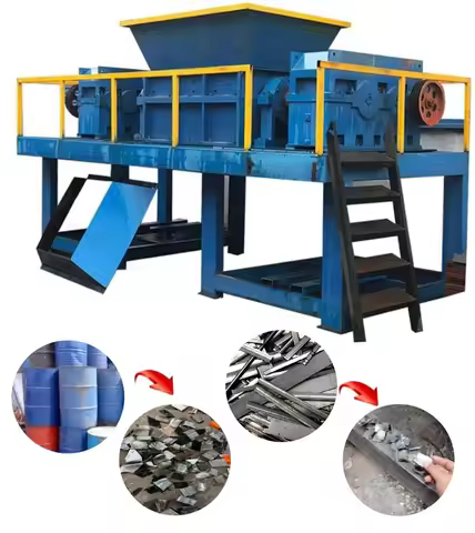 Plastic Shredder Recycling Machine Waste Plastic Crusher Double Shaft Shredder For Industrial Reuse 