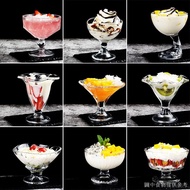 [Simple Cartoon Glass] Ice Cream Cup Cup Milkshake Cup Glass Fruit Salad Cup European Ice Cream Cup Creative Household Goblet Dessert Cup