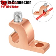 LUOLRV Bonding Lug, AWG 4-14 Wire Range Lay in Connector, Electrical Connector Copper Grounding Conn