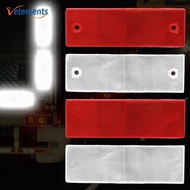 Car Plastic Reflective Plate Sticker Night Safety Warning Reflector Sign Decal For Auto Bike Truck Trailer