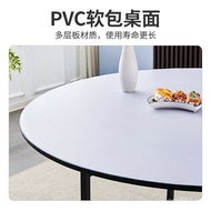 Foldable Dining Table for Restaurant Matching White Leather Restaurant15Hotel10Everyone Simple PVC20
