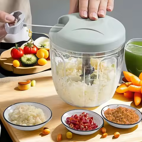 Home Kitchen Manual Ginger Grinder Garlic Mud Splasher Multifunctional Vegetable Cutter Handheld Mea