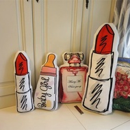Simulation Perfume Lipstick Pillow Fashion Home Pillow for Girlfriend Birthday Gift